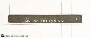Шкала расстояния фокусировки Canon 50mm 1.4, АСЦ YA2-1785
